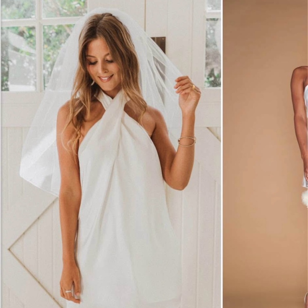 Show Me Your MuMu Jasmine White Halter Dress